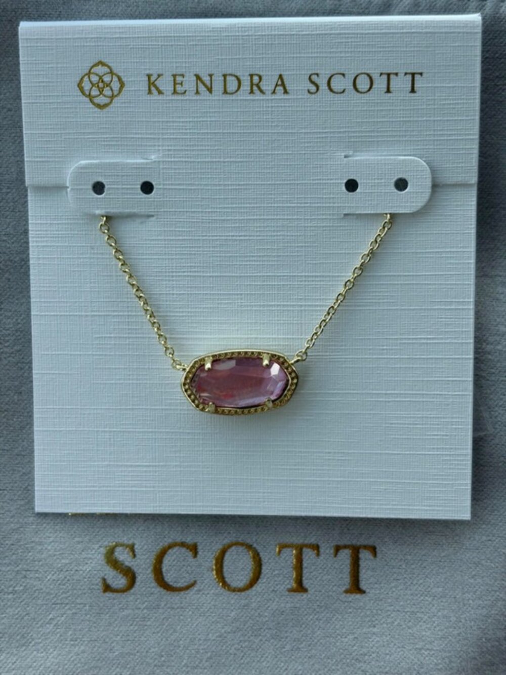 Kendra Scott pink necklace
